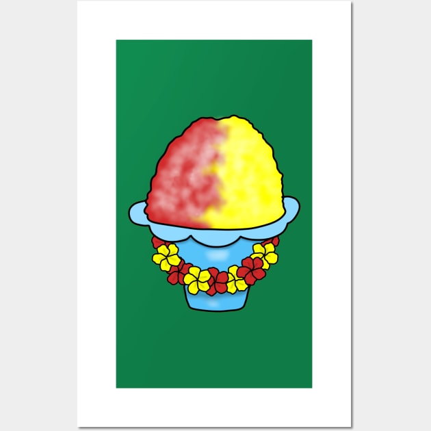Hawaiian shaved ice with Lei Wall Art by Becky-Marie